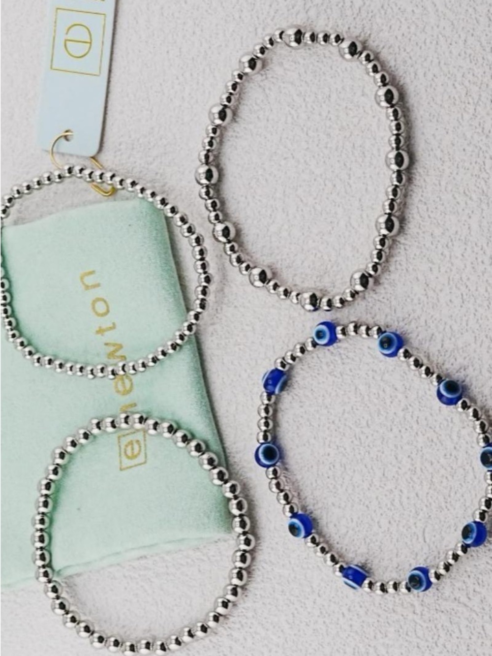 Enewton Silver Blue Eyes Bracelet Set - Picture 5 of 5
